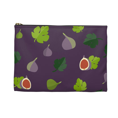 Flat Zipper Pouch - Figs