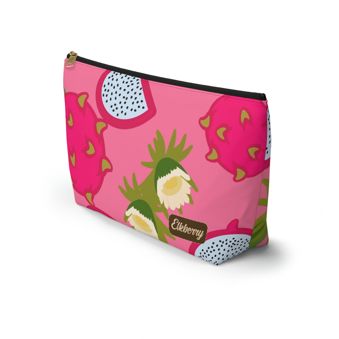 Big Bottom Zipper Pouch - Dragonfruit