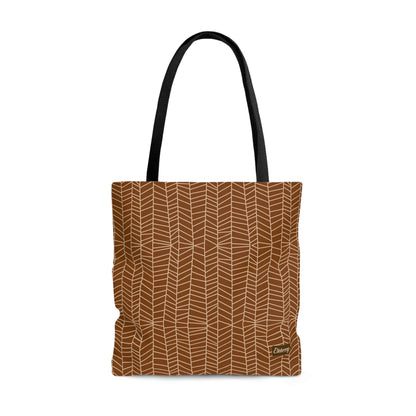 Lightweight Tote Bag - Herringbone in Pumpkin