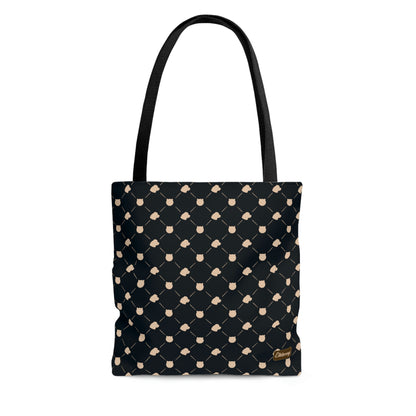 Lightweight Tote Bag - Cat & Dog in Navy