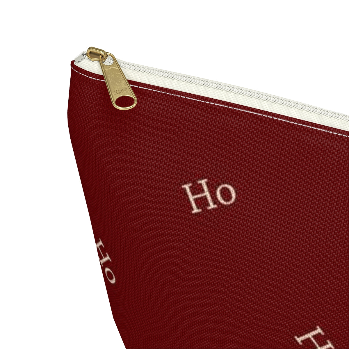 Big Bottom Zipper Pouch - Ho! Ho! Ho!