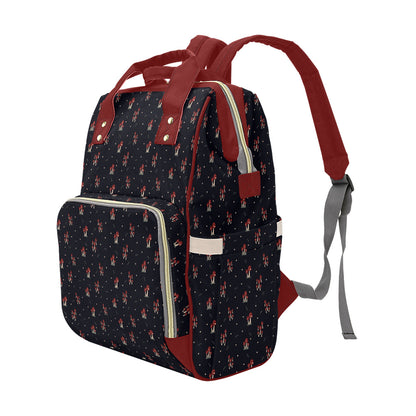 Mushroom Family - Wine Multi-Function Backpack