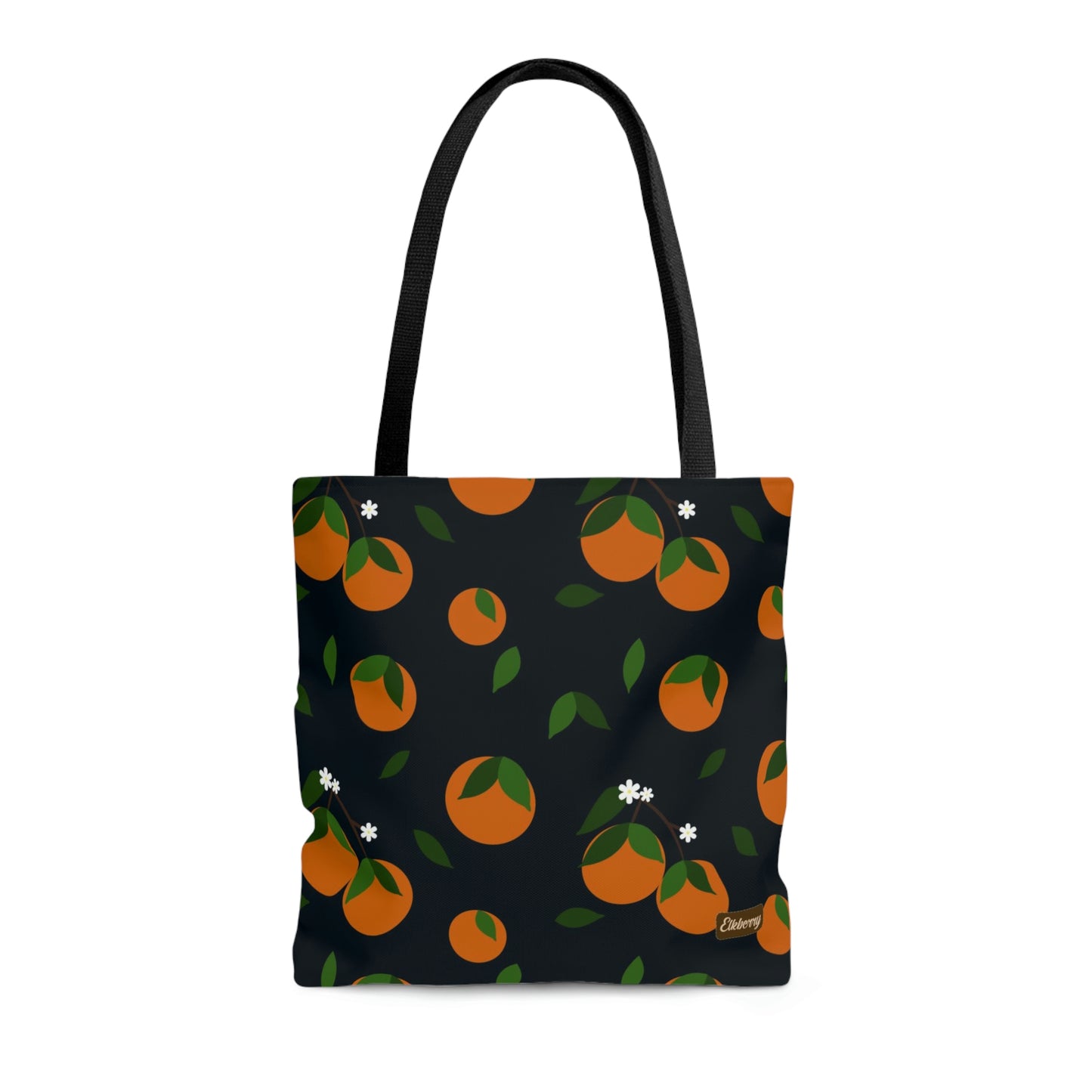 Lightweight Tote Bag -Oranges on Navy