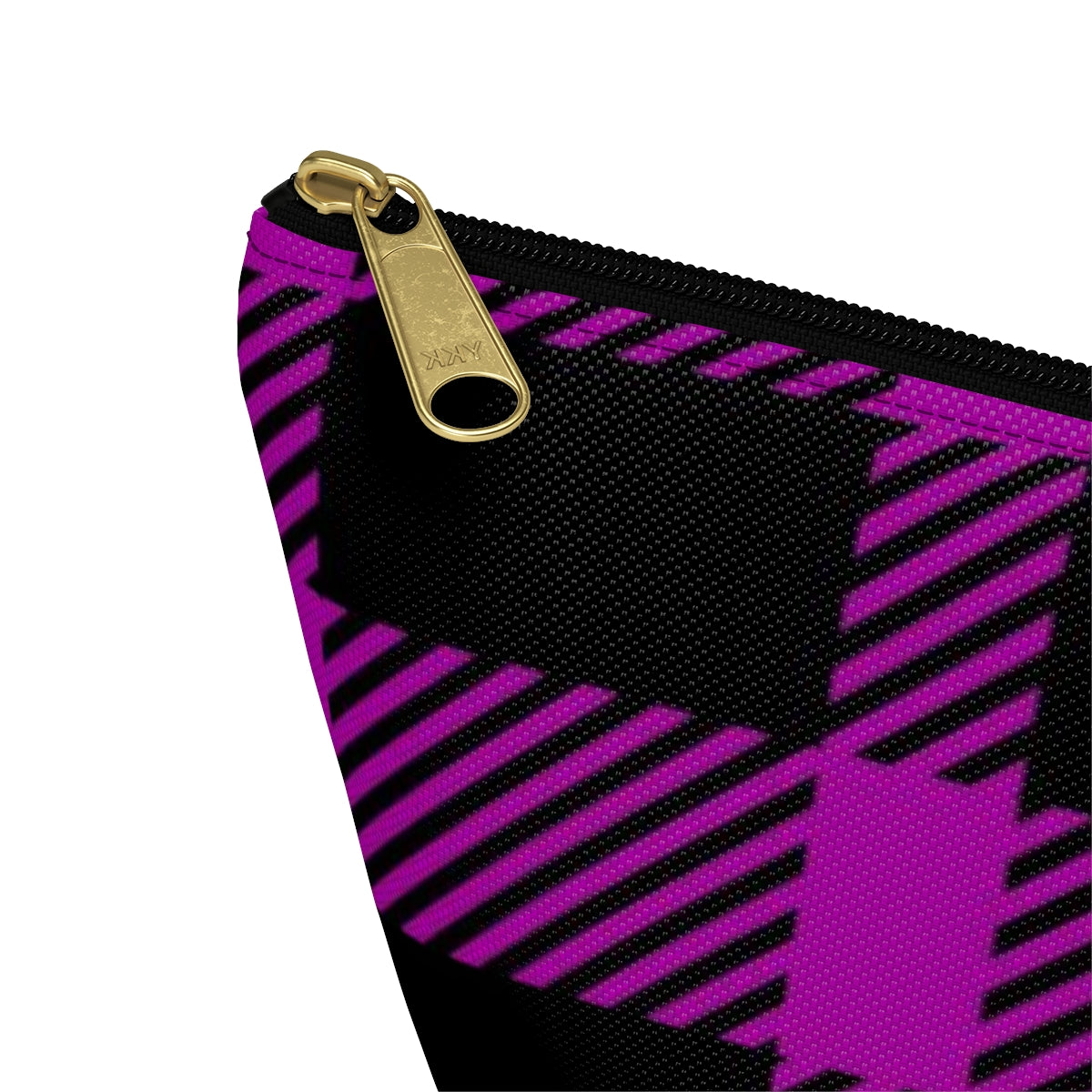 Big Bottom Zipper Pouch - Pink Buffalo Check, Pink Plaid