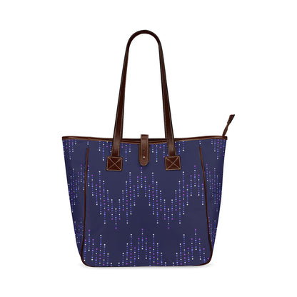 Glitter - Dark Purple Classic Tote Handbag