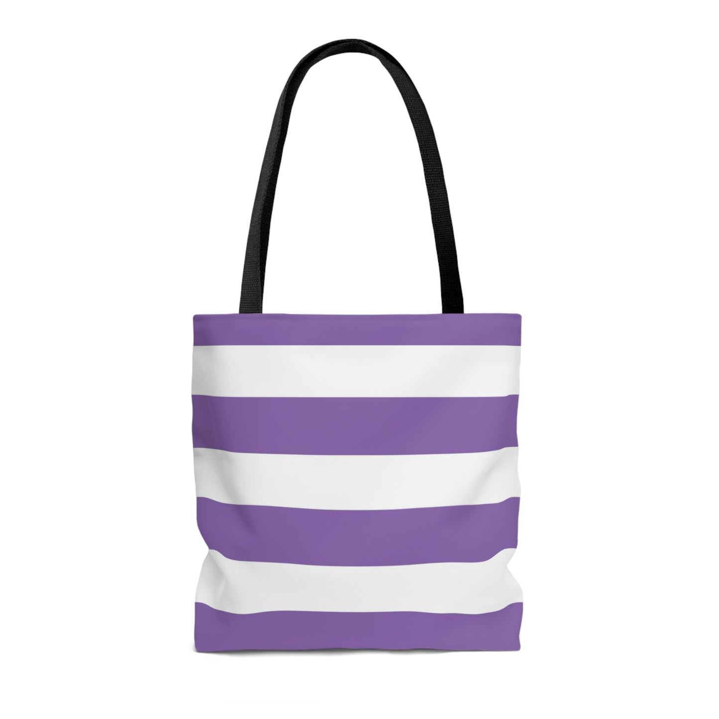 Lightweight Tote Bag - Lilac/White Stripes