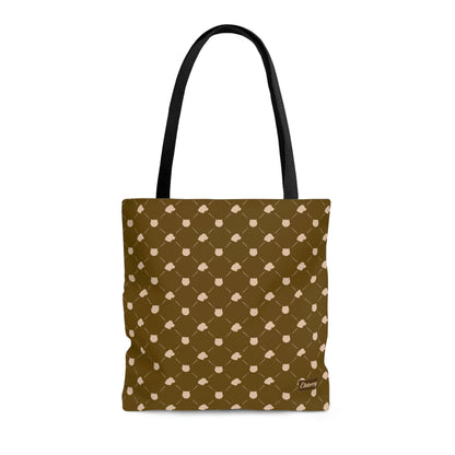 Lightweight Tote Bag - Cat & Dog in Mustard