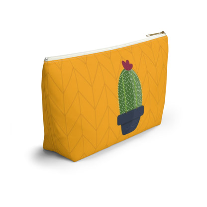 Big Bottom Zipper Pouch - Plant Nerd Cactus