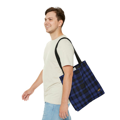 Lightweight Tote Bag - Blue Buffalo Check, Blue Plaid