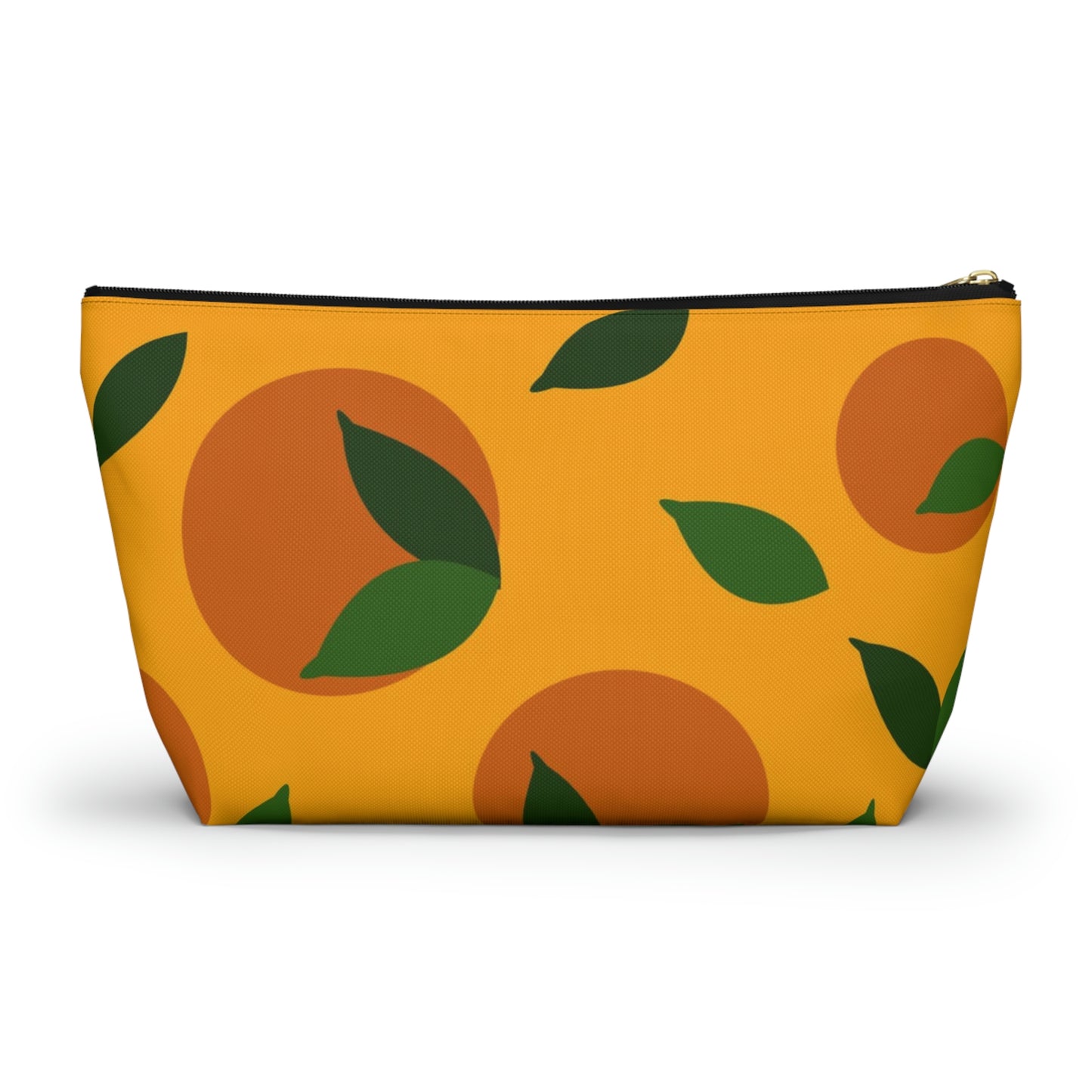 Big Bottom Zipper Pouch - Oranges