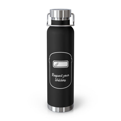 Respect Your Welders - Copper Vacuum Insulated Bottle, 22oz