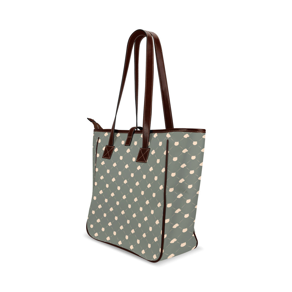 Cat & Dog - Sage Classic Tote Handbag