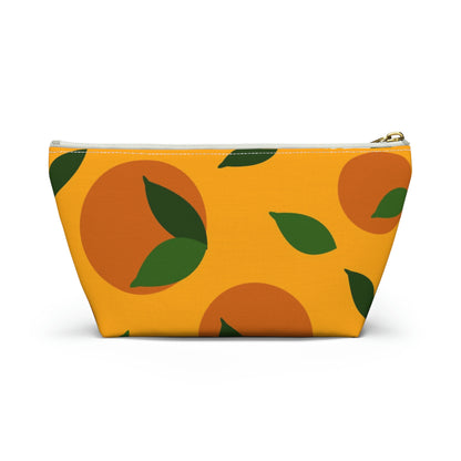 Big Bottom Zipper Pouch - Oranges