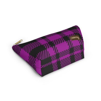 Big Bottom Zipper Pouch - Pink Buffalo Check, Pink Plaid