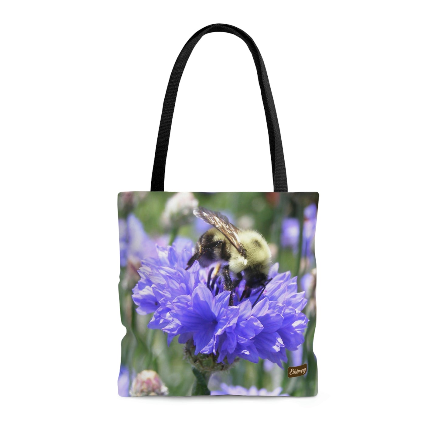 Lightweight Tote Bag - Bee on Bachelor's Button