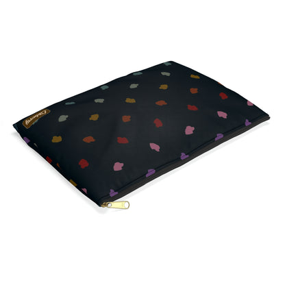 Flat Zipper Pouch - Elkberry Rainbow