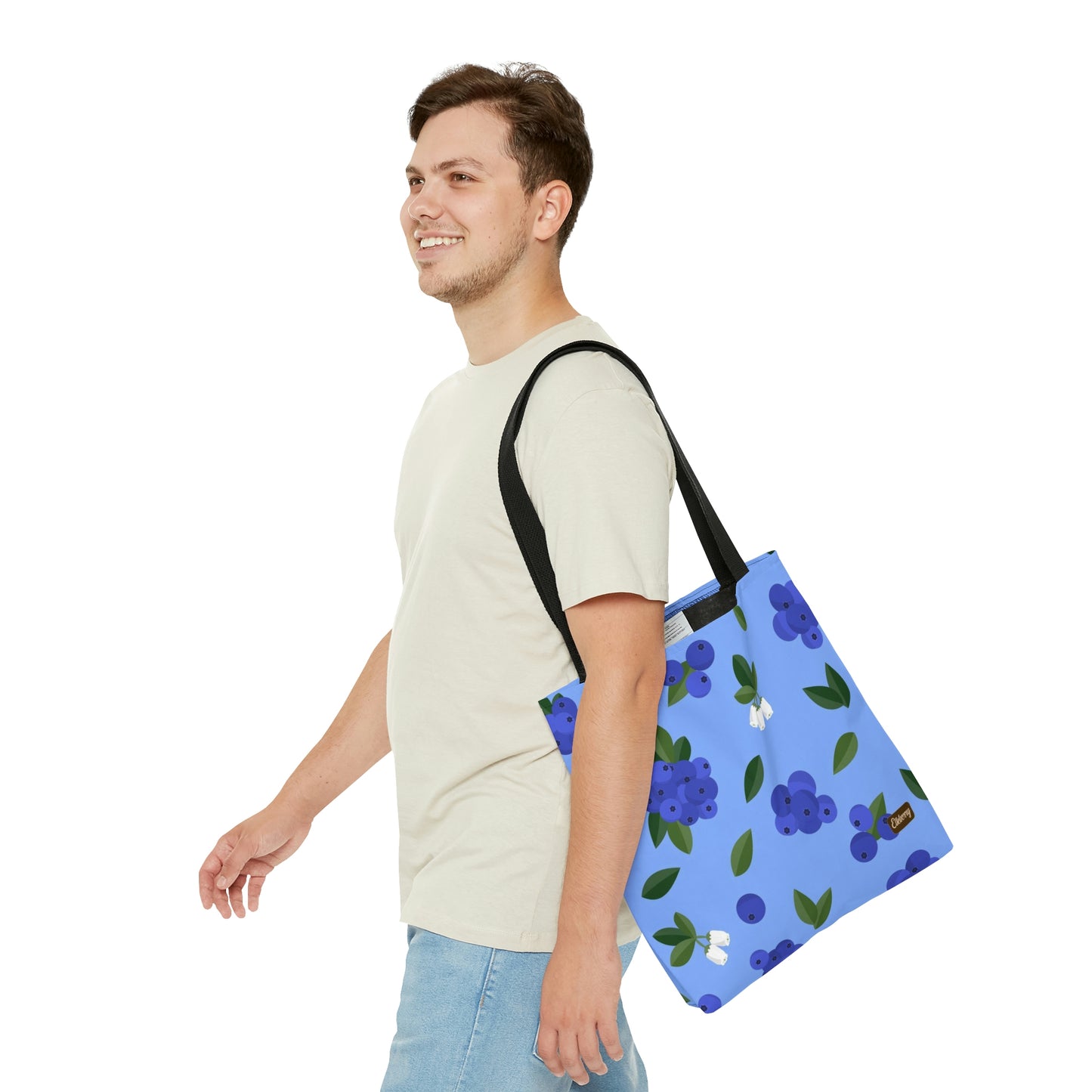 Lightweight Tote Bag - Blueberries