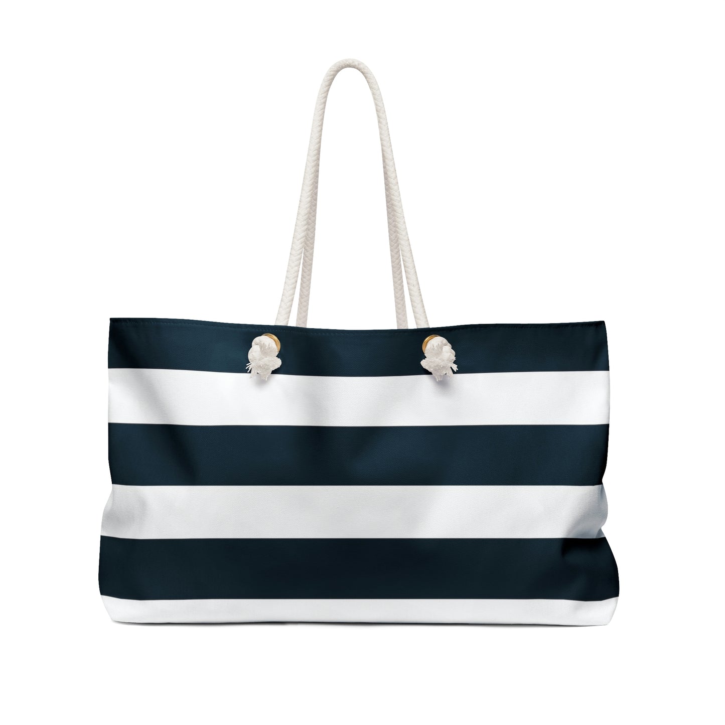 Weekender Tote Bag - Navy/White Stripes