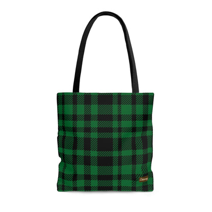 Lightweight Tote Bag - Green Buffalo Check, Green Plaid