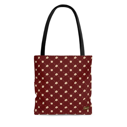 Lightweight Tote Bag - Cat & Dog in Berry