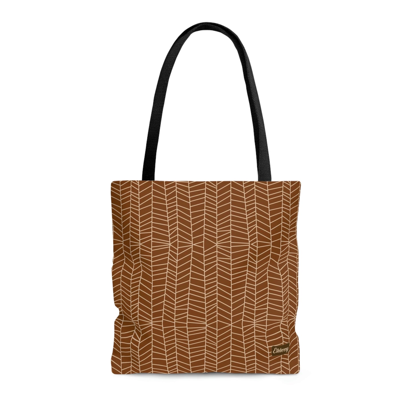 Lightweight Tote Bag - Herringbone in Pumpkin