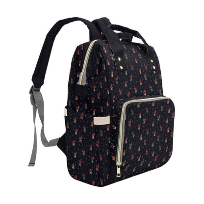 Mushroom Family - Navy Multi-Function Backpack