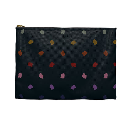 Flat Zipper Pouch - Elkberry Rainbow