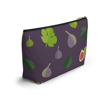 Big Bottom Zipper Pouch - Figs