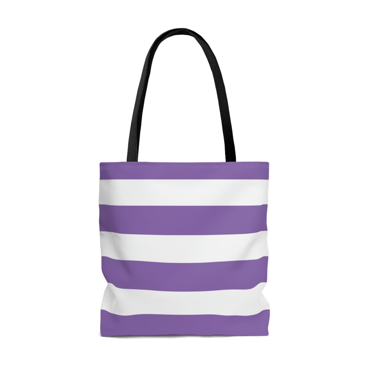 Lightweight Tote Bag - Lilac/White Stripes