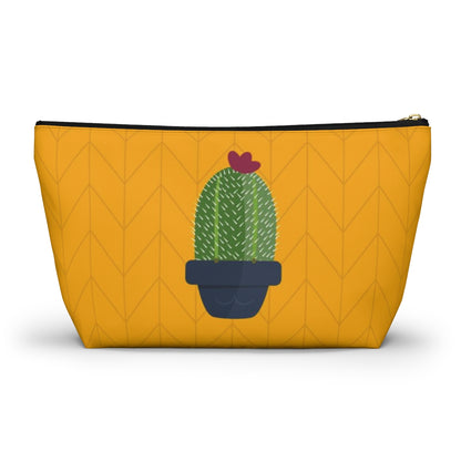 Big Bottom Zipper Pouch - Plant Nerd Cactus