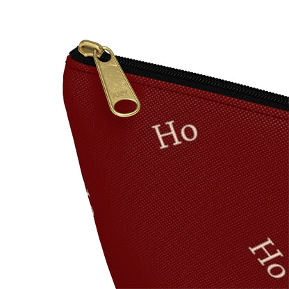 Big Bottom Zipper Pouch - Ho! Ho! Ho!