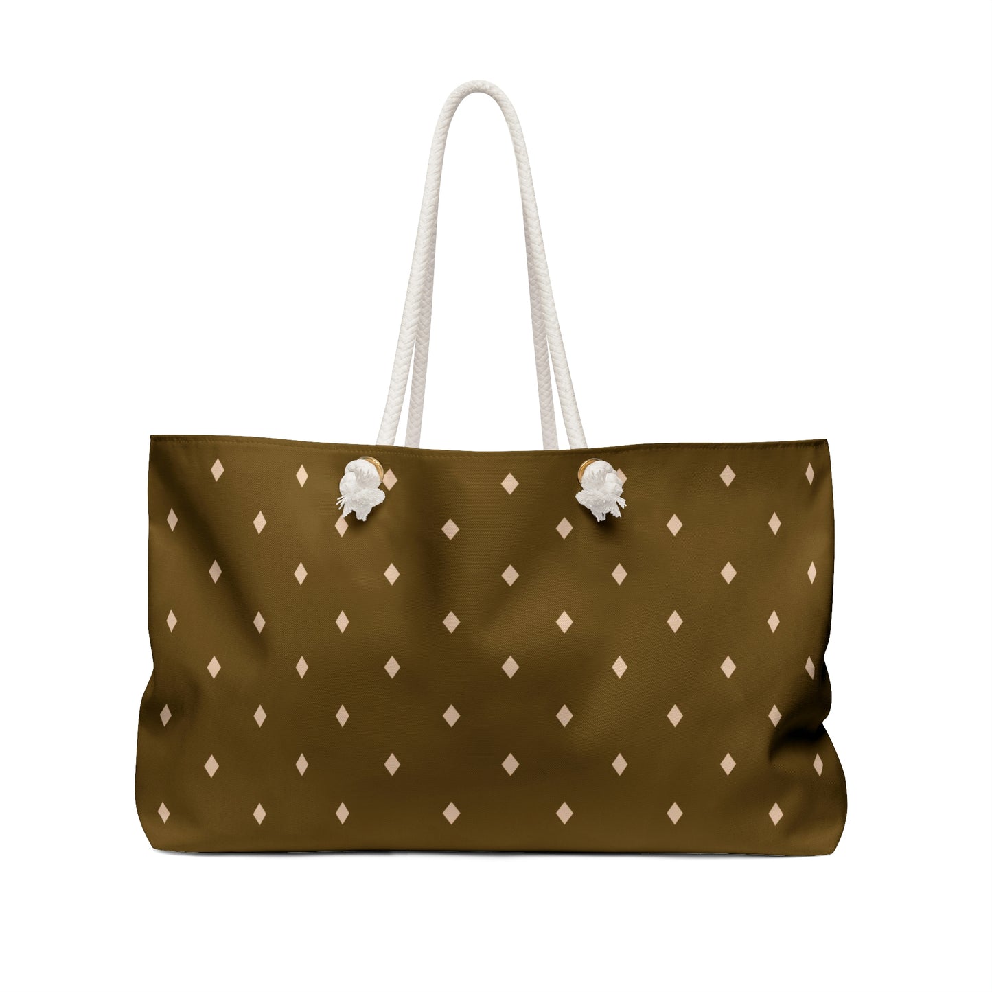 Weekender Tote Bag - Diamonds on Mustard