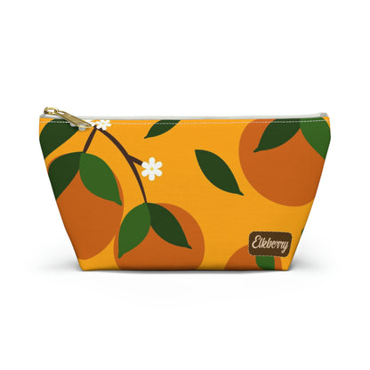 Big Bottom Zipper Pouch - Oranges