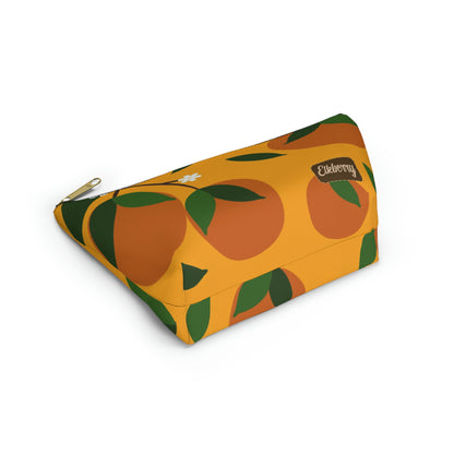 Big Bottom Zipper Pouch - Oranges