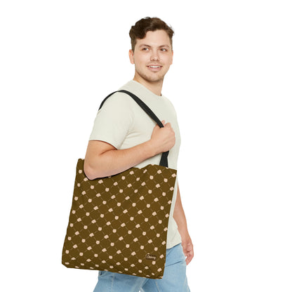 Lightweight Tote Bag - Cat & Dog in Mustard